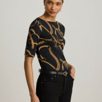 T-shirt Manches Courtes Col Bateau Imprimé Brides-LAUREN RALPH LAUREN