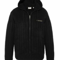 Gilet Zippé Chaud Doublé Polaire Avec Capuche-SCHOTT
