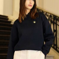 Sweat Brodé Devant Et Dos