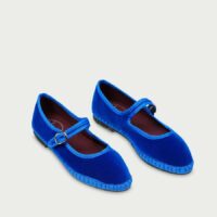 Ballerines Mary-Jane En Velours Oe-FLABELUS