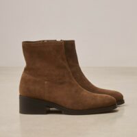 Bottines En Cuir Suède N°167-RIVECOUR