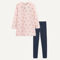 Pyjama Chemise De Nuit Motif Coeur Et Chien