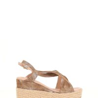 Sandales Compensées En Cuir-MJUS