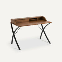 Bureau Secrétaire Plaqué Noyer