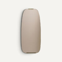 Miroir Fumé Et Laiton H72
