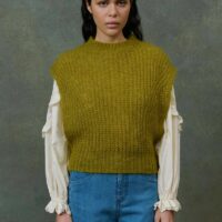 Pull Col Rond Sans Manches