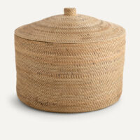 Panier En Rotin Et Bambou Tressé
