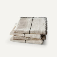 Lot De 4 Serviettes En Lin