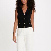 Gilet Sans Manches Col V-MORGAN