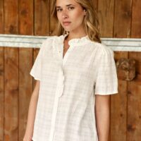Blouse Manches Courtes Col Rond Uni BENTLEY-LA PETITE ETOILE