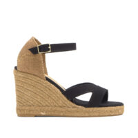 Sandales Compensées En Coton Bio Et Jute Tressée À Bride Cheville BRUNA PLATFORM-CASTANER