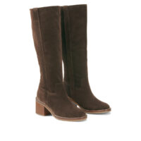 Bottes À Talon Large