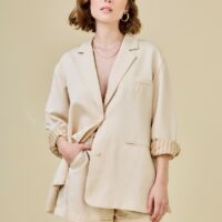 Veste Blazer De Costume-SEE U SOON