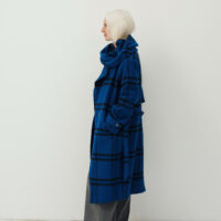 Manteau Écharpe À Carreaux