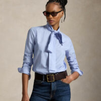 Chemise À Lavallière Manches Longues&nbsp;-POLO RALPH LAUREN