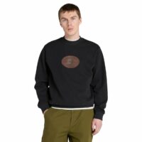 Sweat Col Rond Avec Logo En Cuir-TIMBERLAND