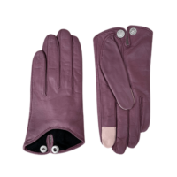 Gants Sasha doublés soie - Lilas - Maison Fabre - Maison Fabre