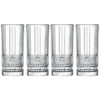 4 Verres à long drink transparent 290 ml-Verre-Transparent-CookingLife