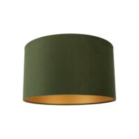 Abat-jour en tissu vert-Tissu-Vert-QAZQA