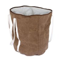 Accessoire de rangement pour bûches en tissu traité-Tissu-Marron-Somagic