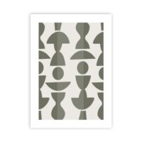 Affiche papier imprimé abstrait sans cadre-Papier-Vert-Future Home
