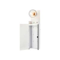 Applique armoire avec port usb et variateur métal h62.5cm blanc-Métal-Blanc-Markslöjd