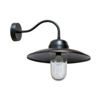 Applique d'extérieur col de cygne en métal noir-Métal-Noir-Decoclico