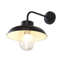Applique d'extérieur coudée en métal noir-Métal-Noir-PIB