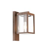 Applique extérieur en aluminium brun rouille-Aluminium-Marron-QAZQA