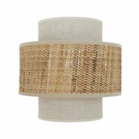Applique lin raphia h24-Lin-Blanc-CAMIF