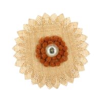 Applique murale en forme de fleur en bambou d50cm--Beige-Now's Home
