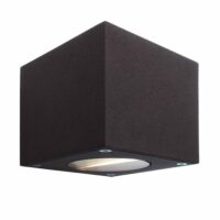 Applique murale extérieure en aluminium gris foncé H7cm-Aluminium-Gris-Deko Light
