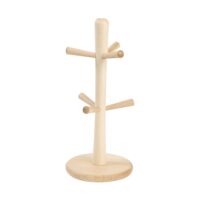 Arbre à mugs en hêtre beige--Beige-T&G Woodware
