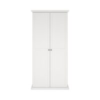 Armoire 2 portes à encadrement h200 cm - blanc--Blanc-ebuy24
