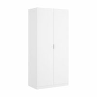 Armoire 2 portes - l81 cm - blanc - listowel--Blanc-duehome