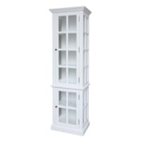 Armoire 2 portes rangement chambre salle de bain bois blanc 196cm-Bois-Blanc-CHEMIN DE CAMPAGNE