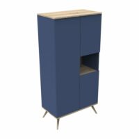 Armoire 3 portes 1 niche--Bleu-Sauthon Original