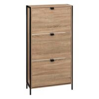 Armoire à chaussures bois 3 tiroirs aliaj-Bois-Beige-Five Simply smart