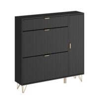 Armoire à chaussures  noir 108x107.5cm--Noir-Vicco