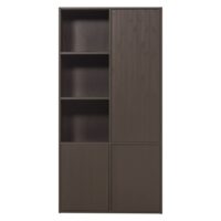 Armoire de rangement droit en pin marron-Bois de Pin-Marron-WOOOD