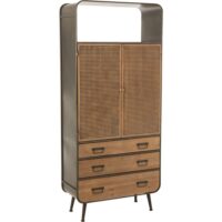 Armoire rectangulaire en métal branson-Métal-Marron-ReCollection
