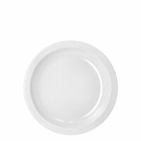 Assiette à dessert 18cm en plastique blanc-Plastique-Blanc-Rosti