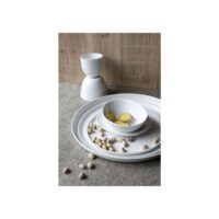 Assiette à dessert en porcelaine blanc-Porcelaine-Blanc-Pomax