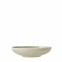 Assiette à pâtes 21cm en grès beige doux--Beige-Villa Collection