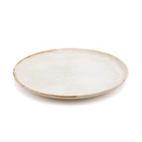 Assiette à salade céramique blanc 22x22x2cm-Céramique-Blanc-Bazar Bizar