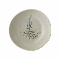Assiette creuse en grès beige--Beige-Bloomingville