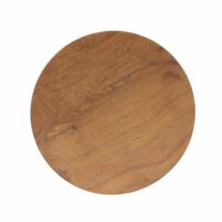 Assiette déjeuner en racine de teck