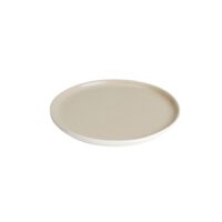 Assiette dessert en grès de table beige 22 cm - Lot de 6--Beige-Sibo Homeconcept