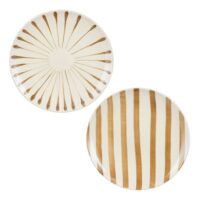 Assiette du dîner brun pierre h2.5xl26xl26cm-Pierre-Marron-Mica Decorations