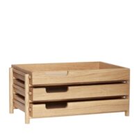 Bac à courrier en bois beige-Bois-Beige-Hübsch